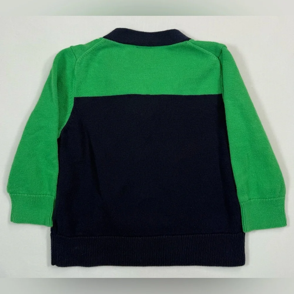 BABY GAP Baby Boys Grandpacore Colorblock Cardigan Sweater 12-18m‎ Preppy Retro